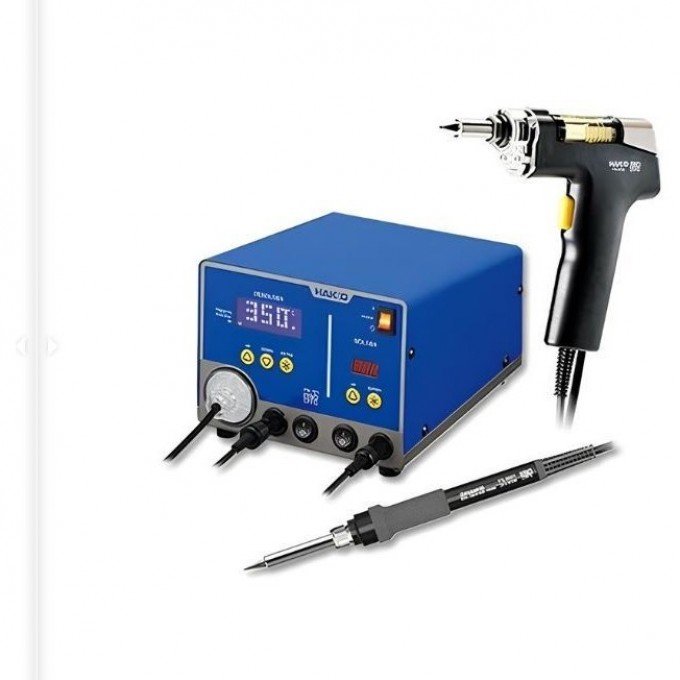 Двухканальная паяльная станция HAKKO с демонтажным пистолетом и паяльником, 260 Вт FR-701