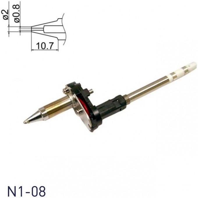 Наконечник для демонтажного паяльника HAKKO FM2024 конический N1-08