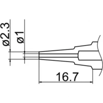 Наконечник конический HAKKO N1L10 для демонтажного паяльника FM2024