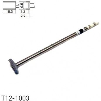 Паяльное жало для демонтажа П-образное HAKKO T12 Серия 18.3 × 9.5 × 3.2 мм T12-1003