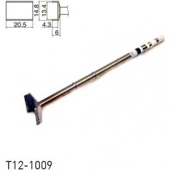 Паяльное жало для демонтажа HAKKO T12 п-образное 20.5×13.4×4.3 мм T12-1009