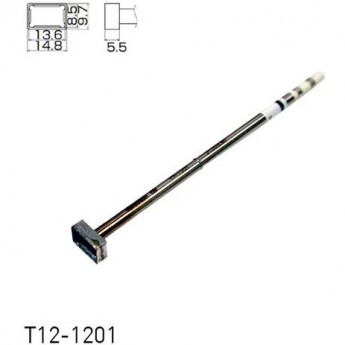 Паяльное жало для демонтажа HAKKO T12 прямоугольное 8.5×13.6 мм T12-1201