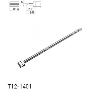 Паяльное жало HAKKO T12 прямое лезвие 10.4×7.2×2 мм T12-1401