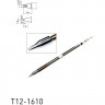 Паяльное жало с V-образной канавкой HAKKO T12 Серия ⌀2.5×1.6×10 мм 15° T12-1610