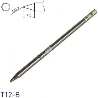 Паяльное жало коническое HAKKO T12 Серия T12B ⌀0.2 × 7.5 мм T12-B