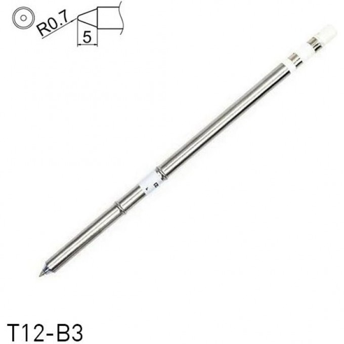 Паяльное жало коническое HAKKO T12 Серия T12B3 ⌀0.3 × 5 мм T12-B3
