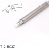 Паяльное жало HAKKO T12 коническое со скосом ⌀3.3×10 мм 45° T12-BC3Z