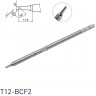 Паяльное жало HAKKO T12 коническое со скосом ⌀2.1×11.5 мм 45° T12-BCF2