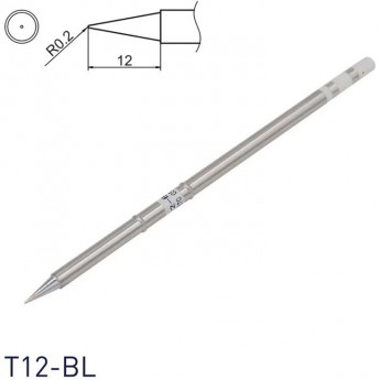 Паяльное жало коническое HAKKO T12 Серия ⌀0.2 × 12 мм T12-BL