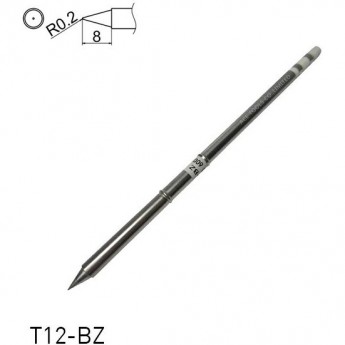 Паяльное жало коническое HAKKO T12 Серия T12BZ ⌀0.2 × 8 мм T12-BZ
