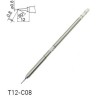 Паяльное жало коническое со скосом HAKKO T12 ⌀0.8×12 мм 60° T12-C08