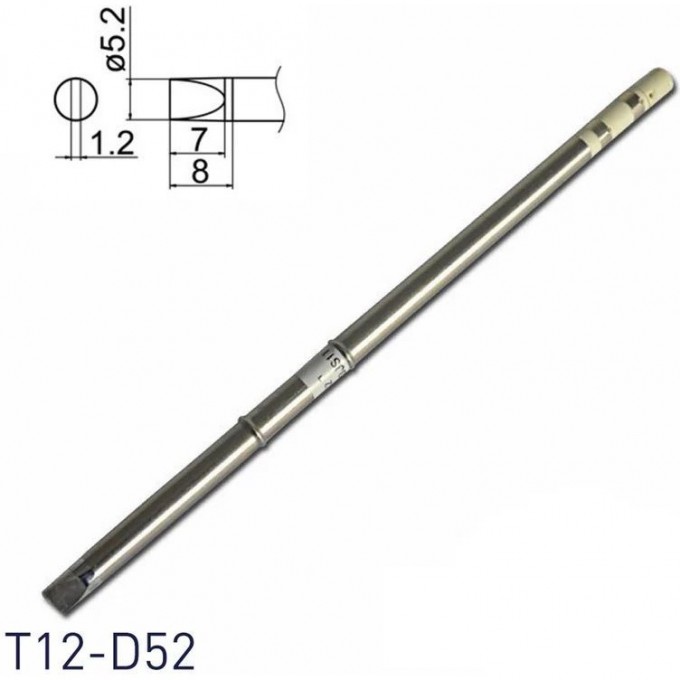 Паяльное жало клиновидное HAKKO T12 Серия 1 T12-D52