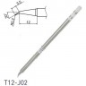 Паяльное жало HAKKO T12 коническое изогнутое 3.5×12 мм T12-J02