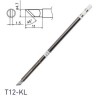 Паяльное жало HAKKO косой нож ⌀4.7×1.5×11 мм 45° T12-KL