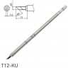 Паяльное жало косой нож HAKKO Серия T12 ⌀3×1.2×11 мм 45° T12-KU