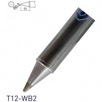 Паяльное жало коническое HAKKO T12 Серия ⌀0.5 × 11 мм T12-WB2
