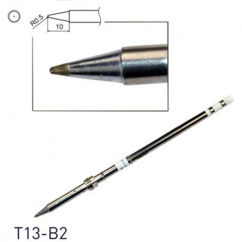 Жало для паяльника HAKKO T13 коническое R0.5×10 мм T13-B2
