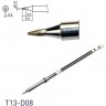 Жало для паяльника клиновидное HAKKO T13 Серия ⌀0.8×9.5 мм, 0.5×3.2 мм T13-D08