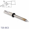 Жало для паяльника коническое со скосом HAKKO T20 3×12 мм 45° T20-BC3
