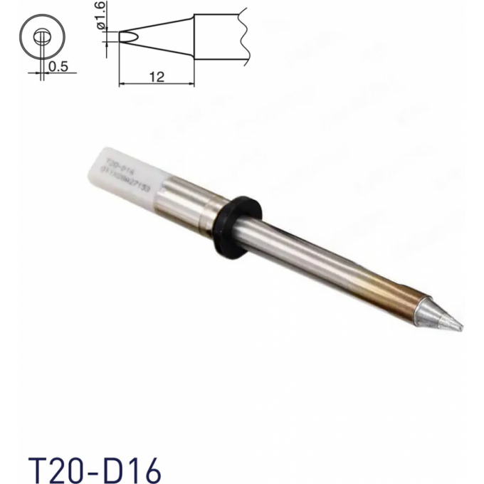 Жало для паяльника клиновидное HAKKO T20 Серия T20D16 1.6x0 T20-D16