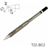 Жало для паяльника HAKKO коническое со скосом ⌀2×12 мм 45° T22-BC2