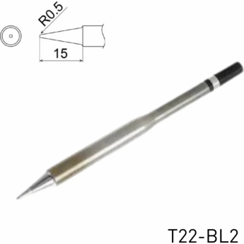 Жало для паяльника HAKKO T22 коническое R 0.5 × 15 мм T22-BL2