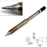 Жало для паяльника клиновидное HAKKO T22D12 ⌀1.2×10 мм T22-D12