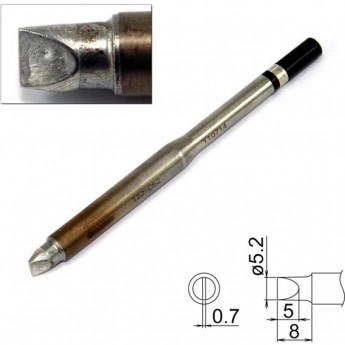 Жало для паяльника клиновидное HAKKO T22 Серия T22D52 ⌀5.2×8 мм T22-D52