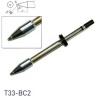 Паяльное жало коническое со скосом HAKKO T33 ⌀2×2.6×17 мм 45° T33-BC2