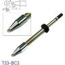 Паяльное жало коническое со скосом HAKKO T33 ⌀3×3.8×17 мм 45° T33-BC3