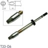 Паяльное жало клиновидное HAKKO T33D6 ⌀6×1.5×13 мм T33-D6