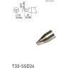 Паяльное жало HAKKO T33 клиновидное ⌀2.4 × 1 × 10 мм T33-SSD24